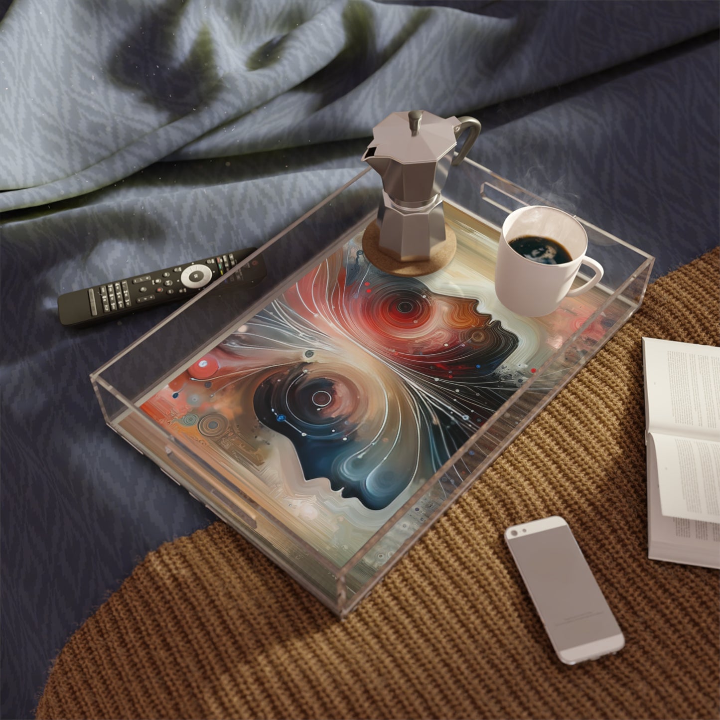 Empathetic Exchange Essence Acrylic Serving Tray