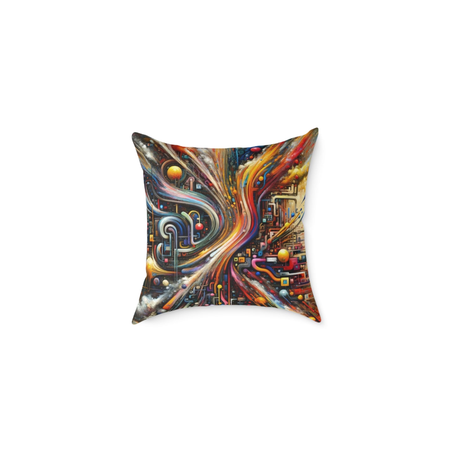Information Bottleneck Cascade Spun Polyester Pillow