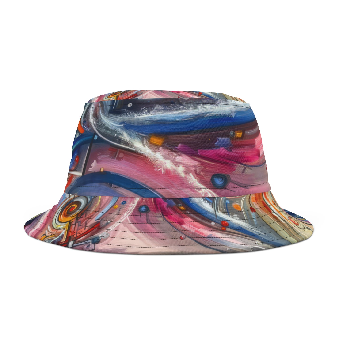 Interconnectivity Tachism Dynamics Bucket Hat (AOP)