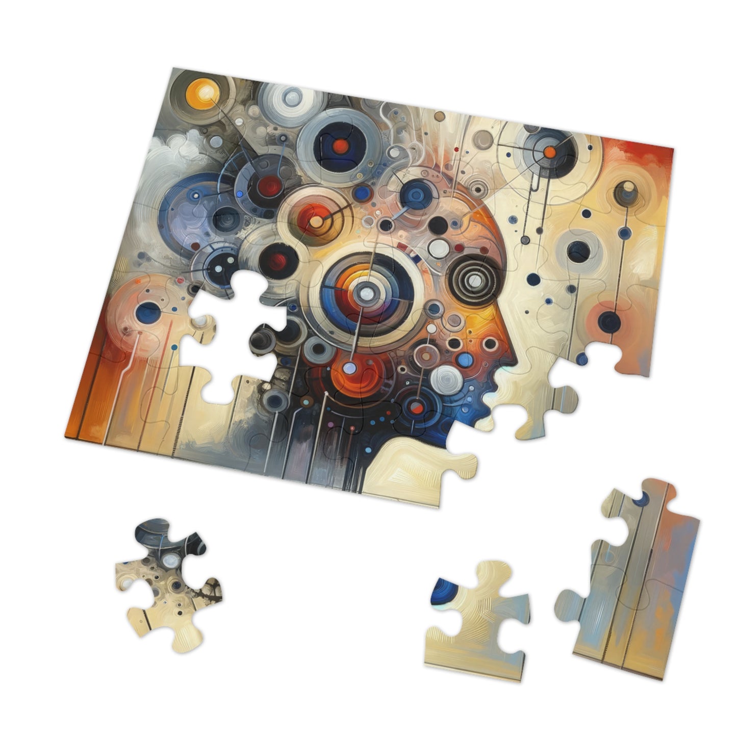 Mindful Tachism Engagement Jigsaw Puzzle (30, 110, 252, 500,1000-Piece)