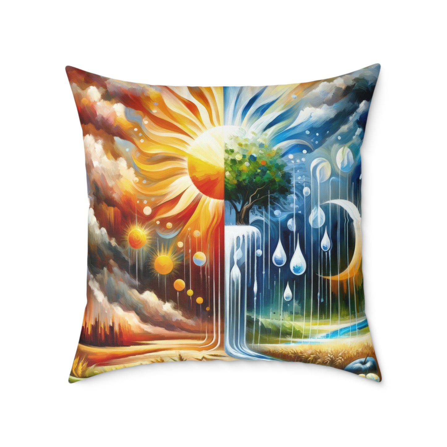Sunshine Harvest Journey Spun Polyester Pillow
