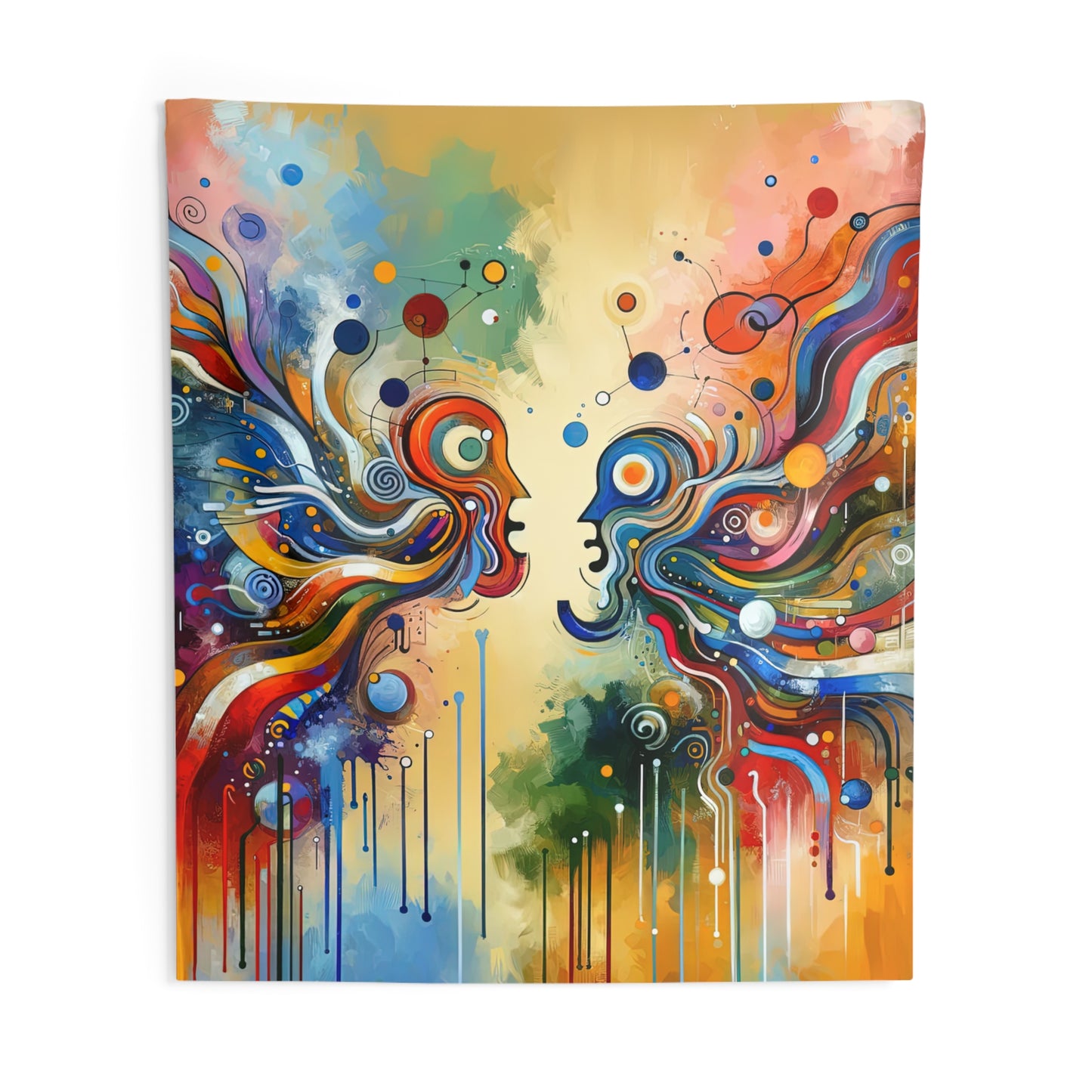 Conversational Catalyst Tachism Indoor Wall Tapestries