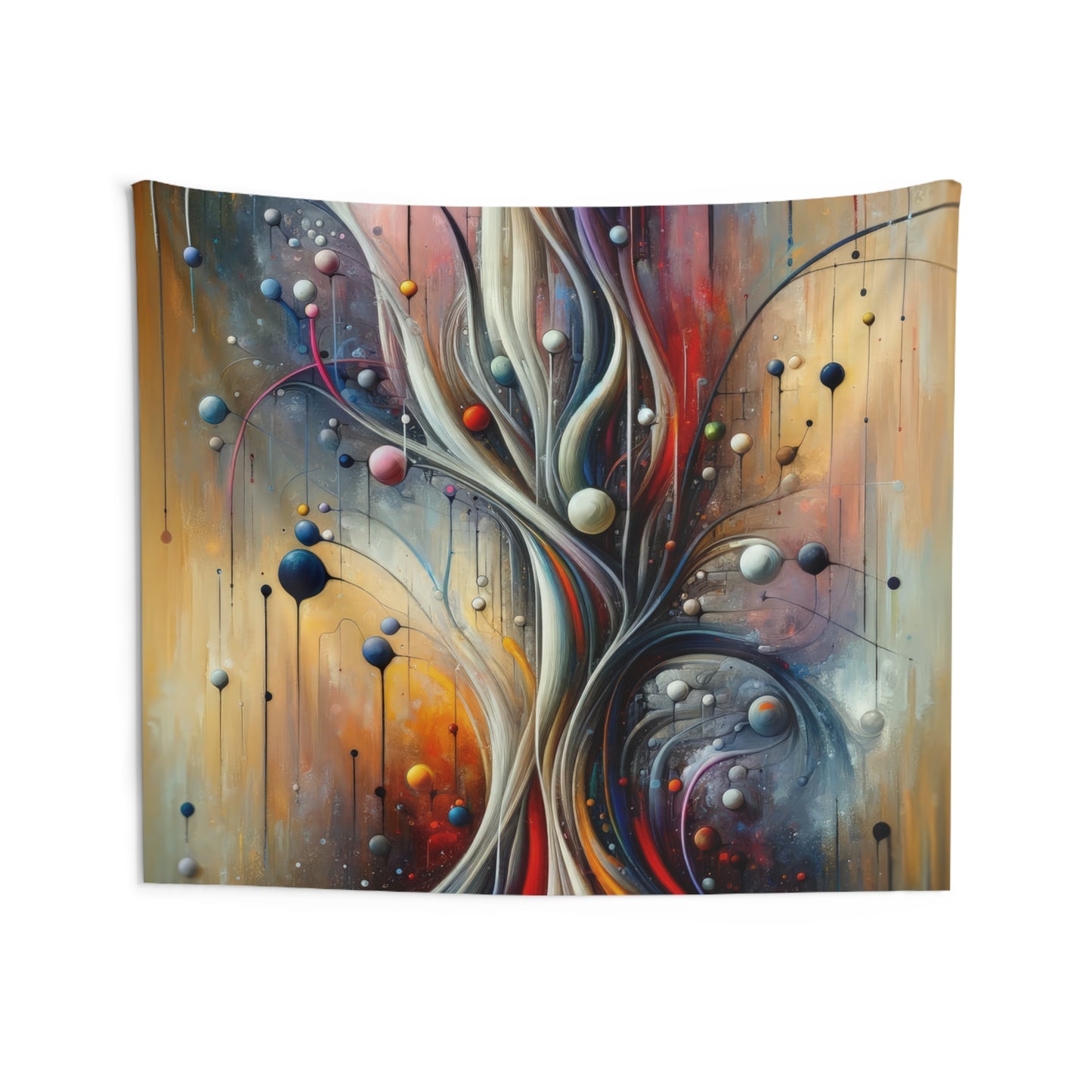 Invisible Threads Influence Indoor Wall Tapestries