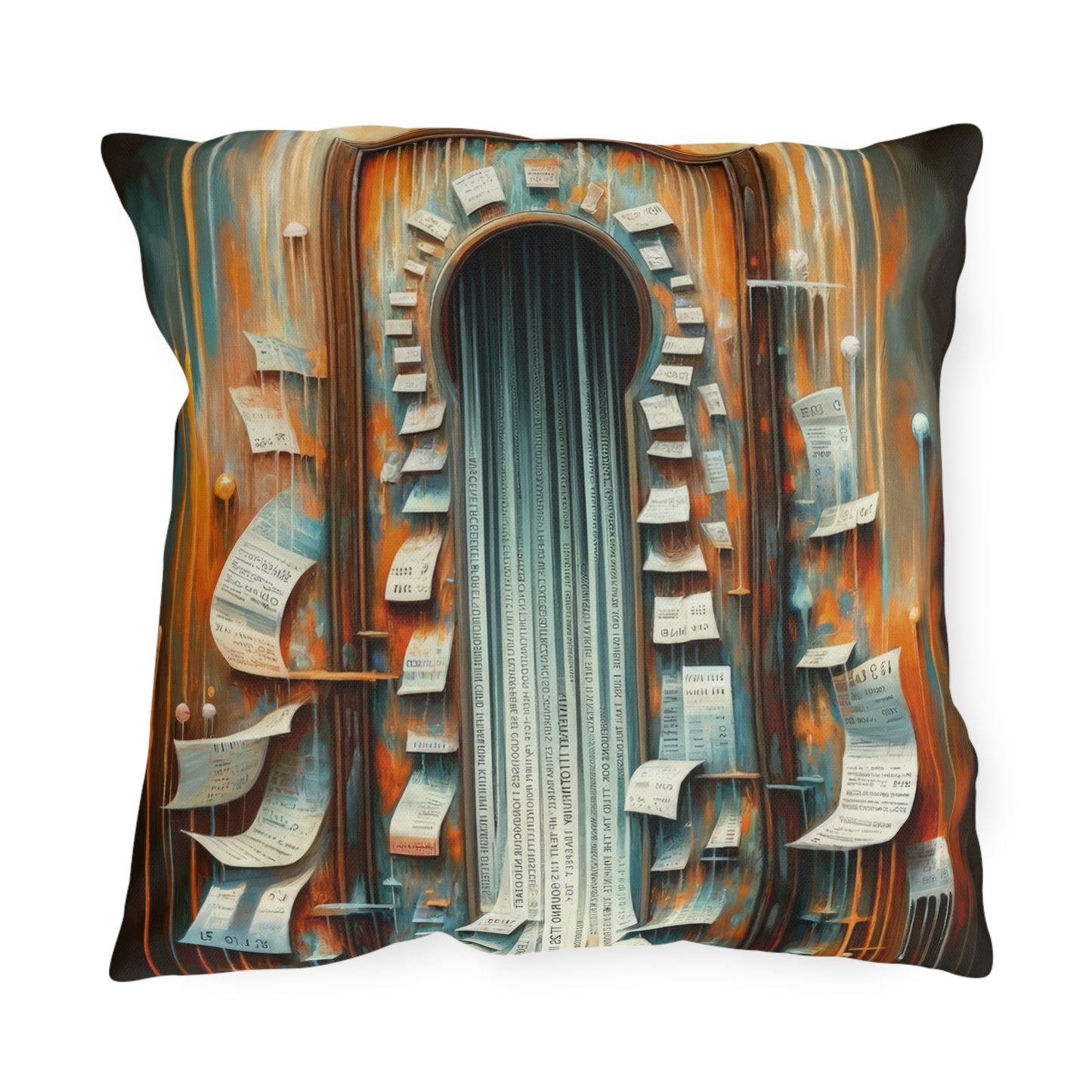 Illuminated Truths Mirror Outdoor Pillows
