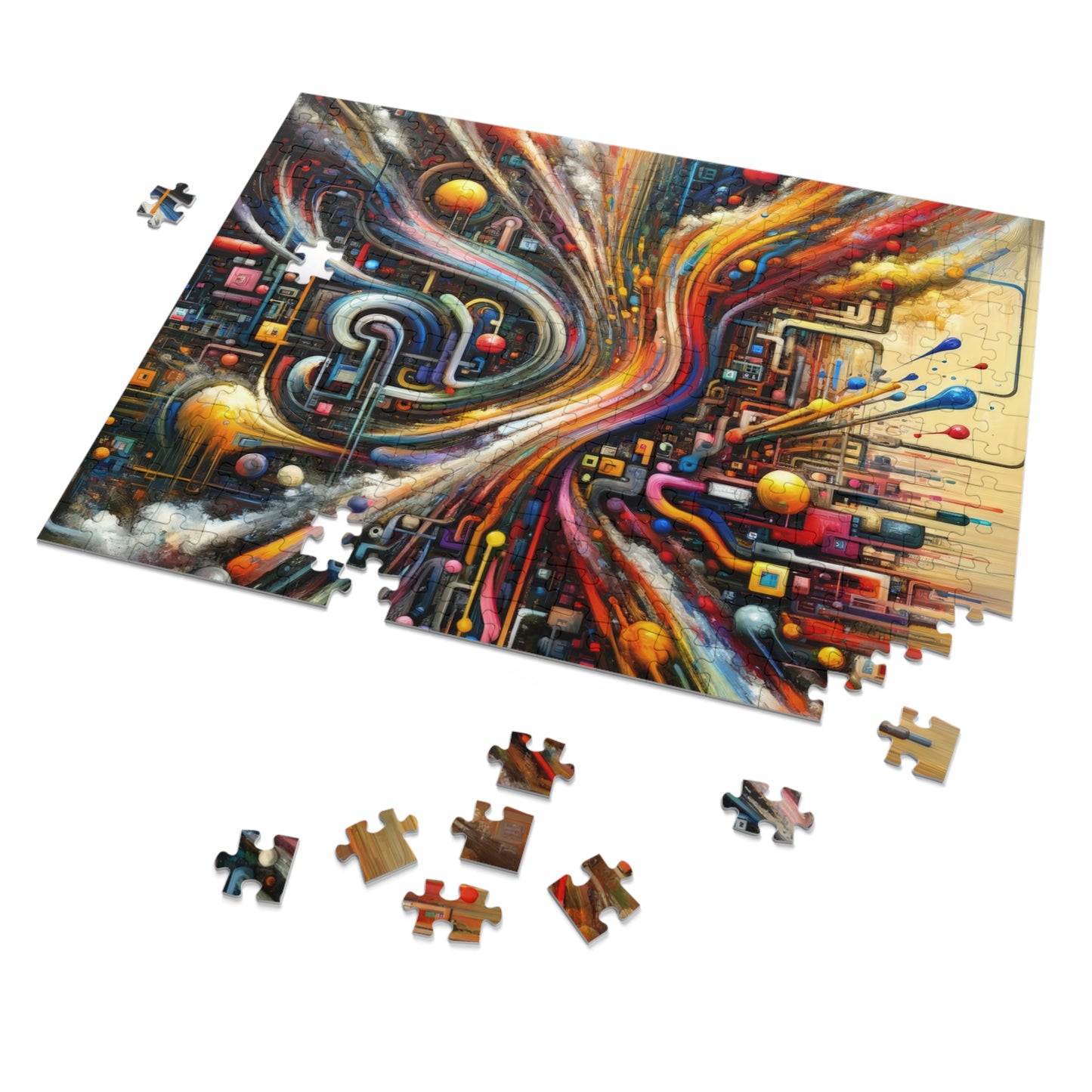 Information Bottleneck Cascade Jigsaw Puzzle (30, 110, 252, 500,1000-Piece)