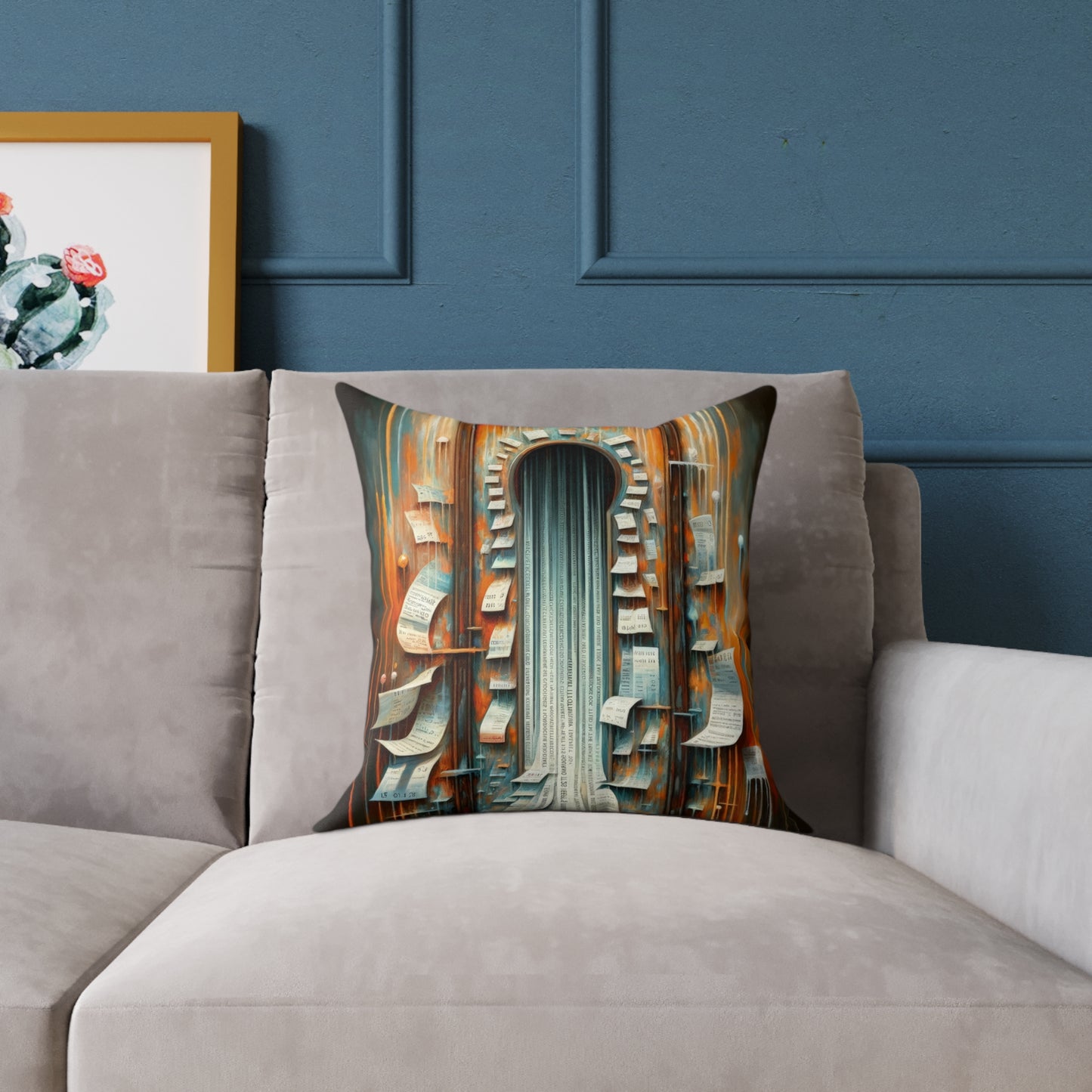 Illuminated Truths Mirror Spun Polyester Pillow