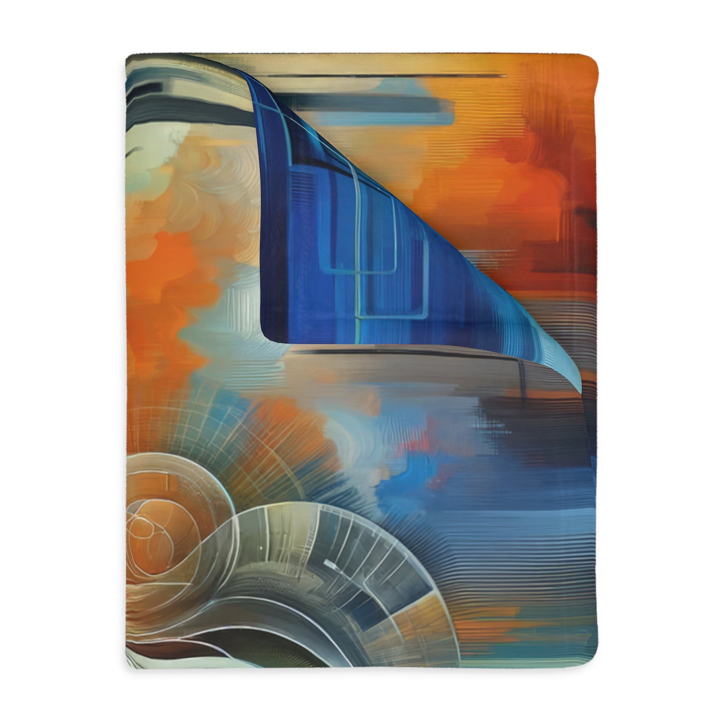 Digital Spiritual Journey Velveteen Microfiber Blanket (Two-sided print)