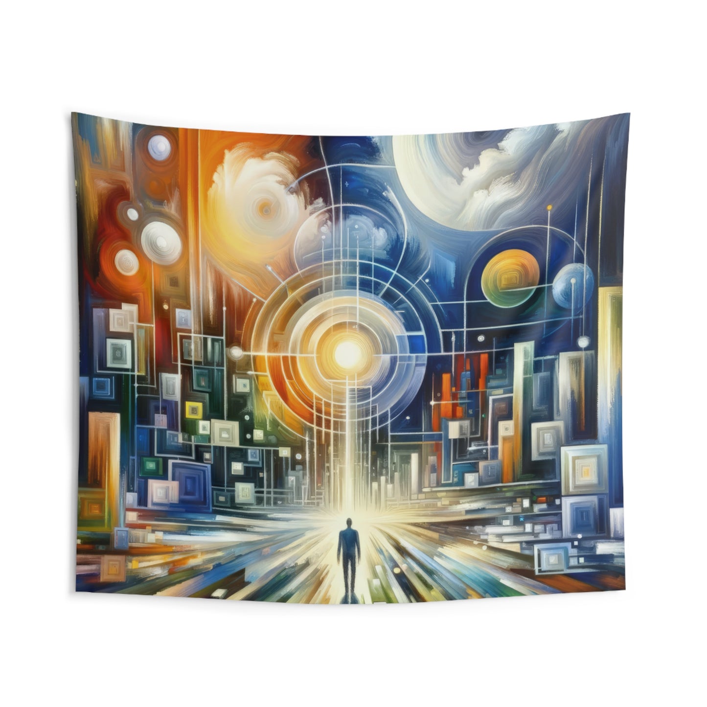 Mindful Megabyte Convergence Indoor Wall Tapestries