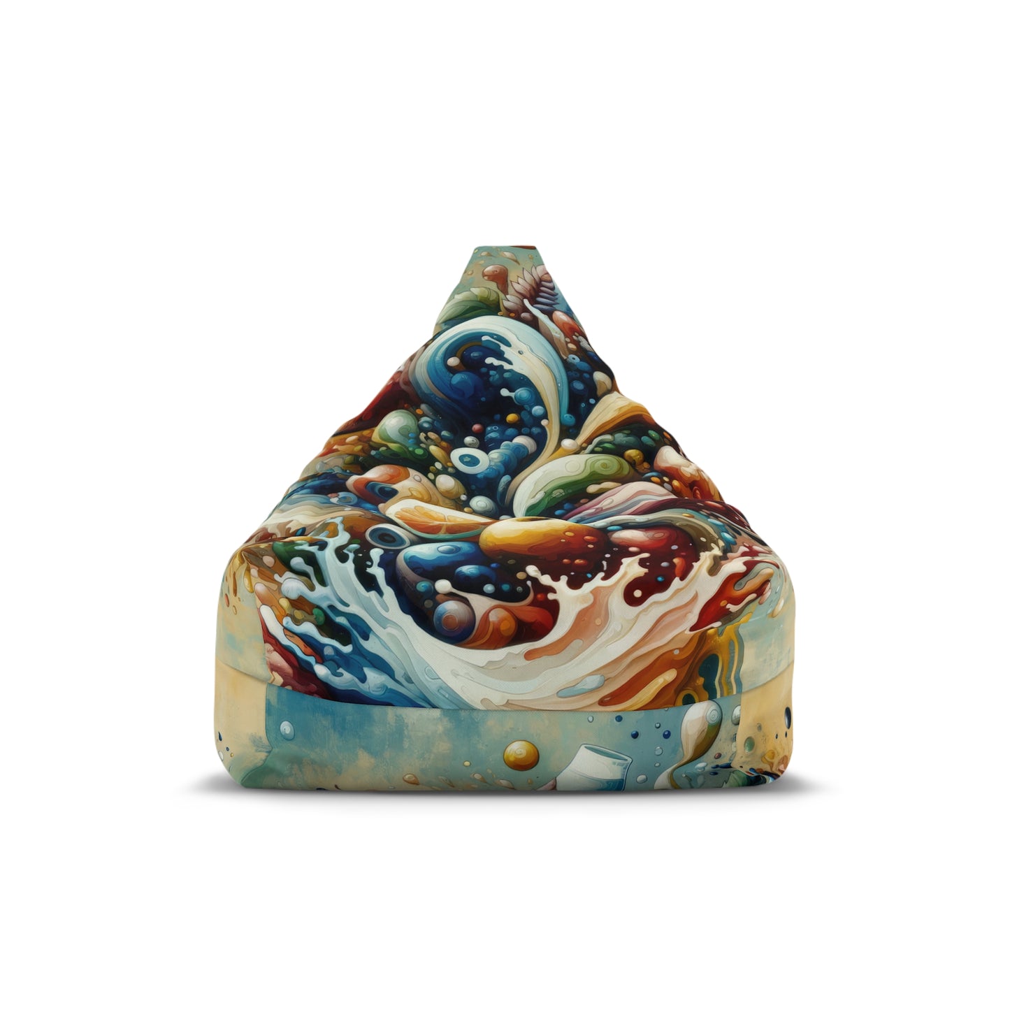 Nourishing Tachism Symphony Bean Bag Chair Cover