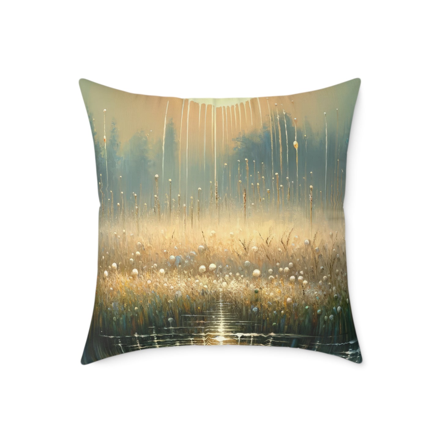 Observant Delicacy Heart Spun Polyester Pillow