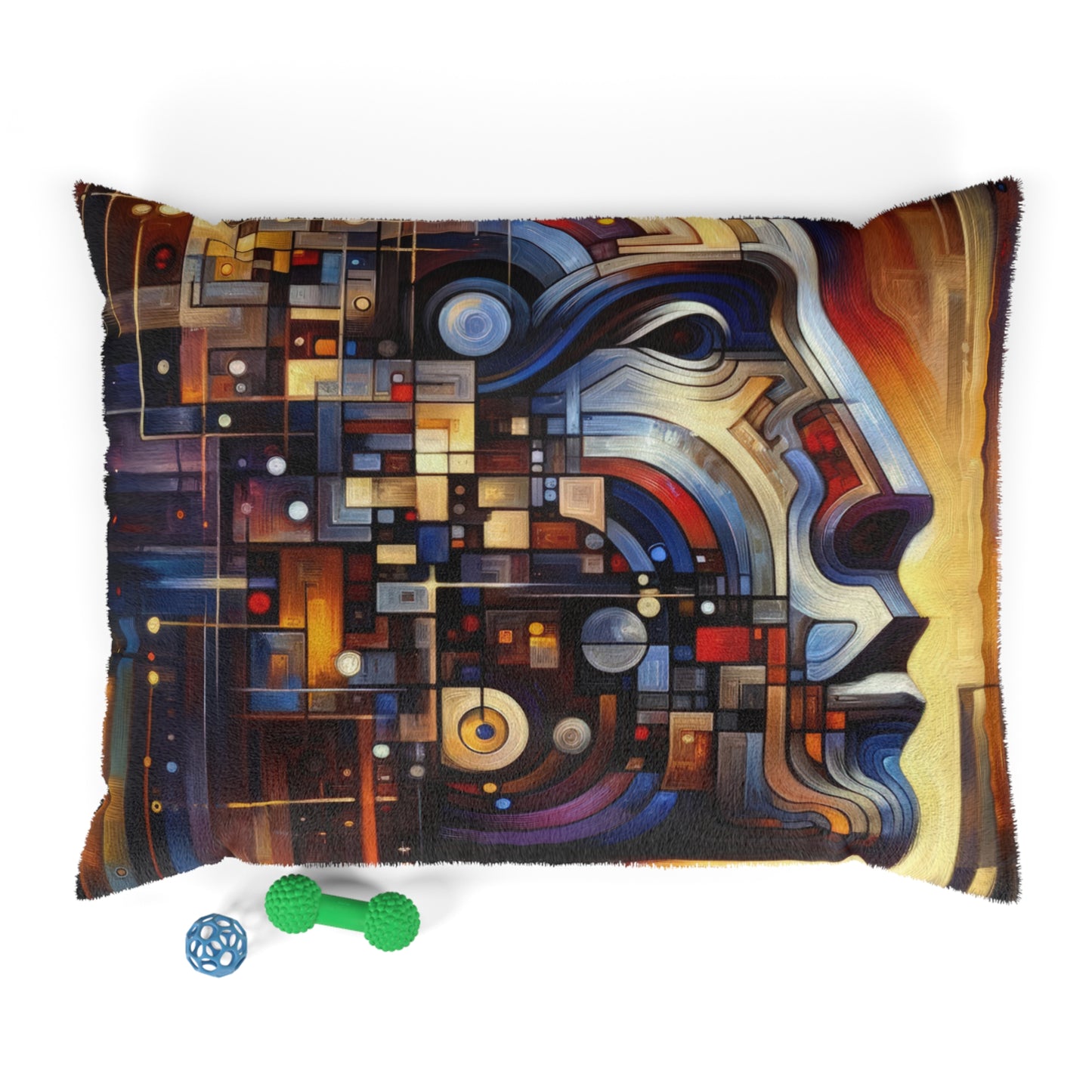 Reflective Tachism Shield Pet Bed
