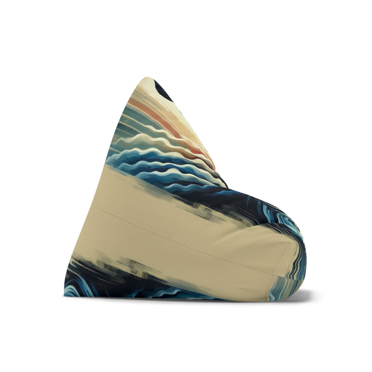 Ripple Effect Abstract Bean Bag Chair Cover
