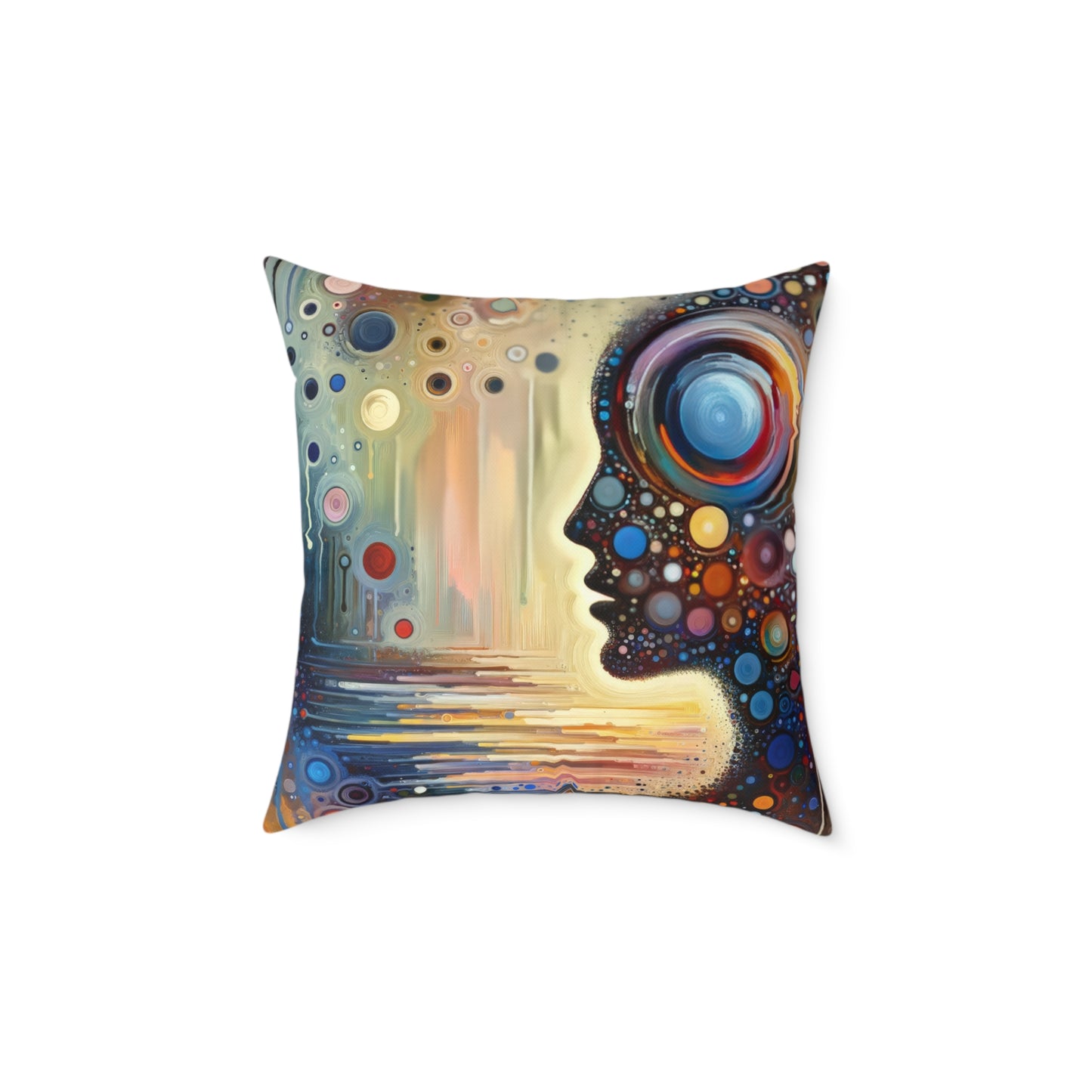 Echoed Intrinsic Universality Spun Polyester Pillow