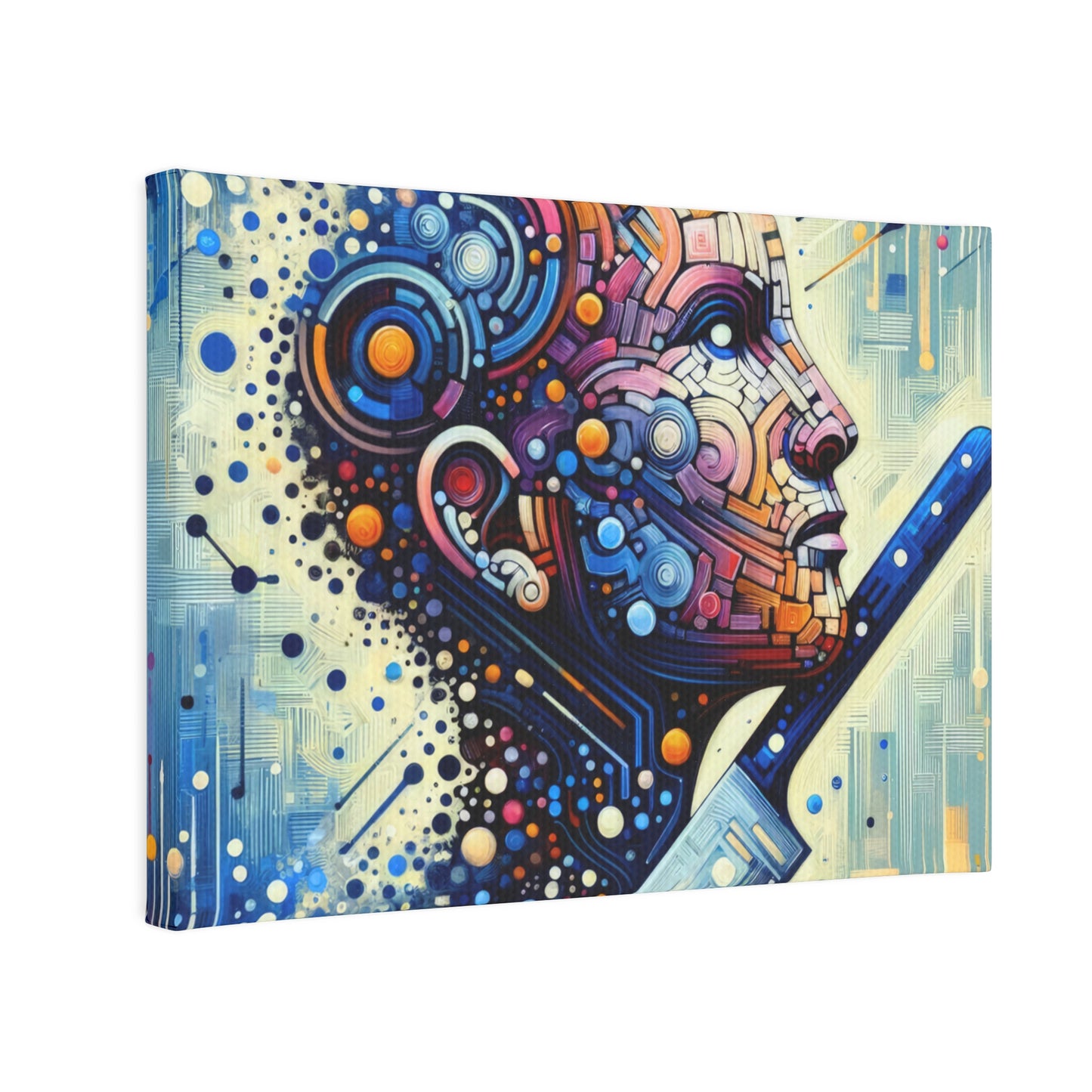 Digital Carving Abstract Canvas Photo Tile
