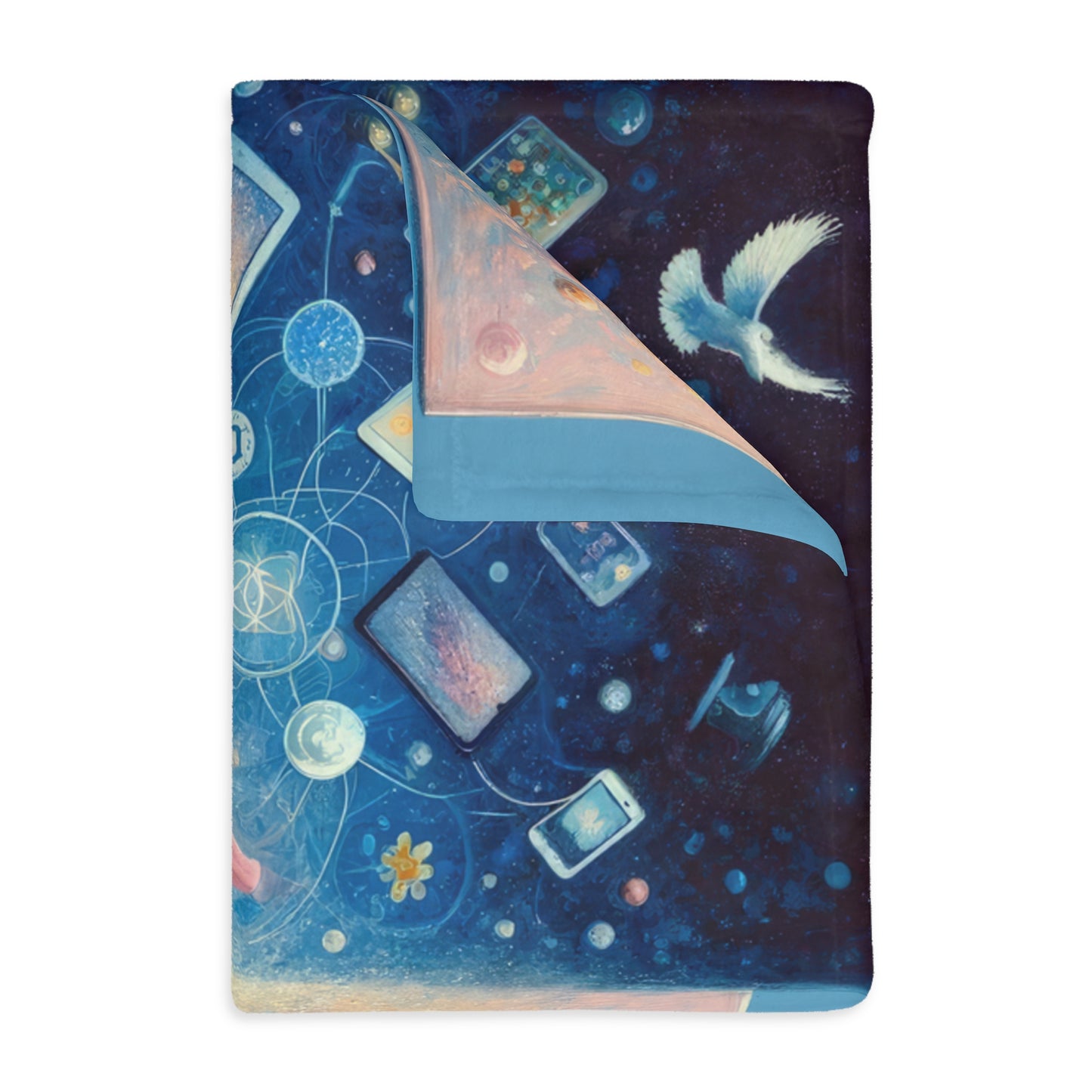 Spiritual Choice Transcendence Velveteen Microfiber Blanket (Two-sided print)