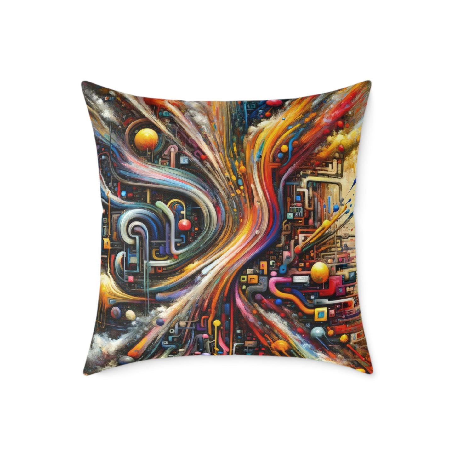 Information Bottleneck Cascade Spun Polyester Pillow