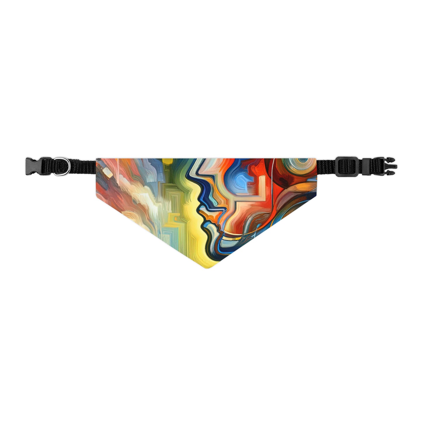 Emotional Perception Abstract Pet Bandana Collar