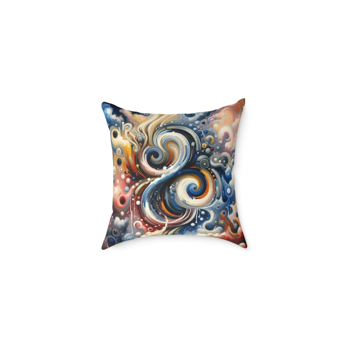 Paradoxical Embrace Tachism Spun Polyester Pillow