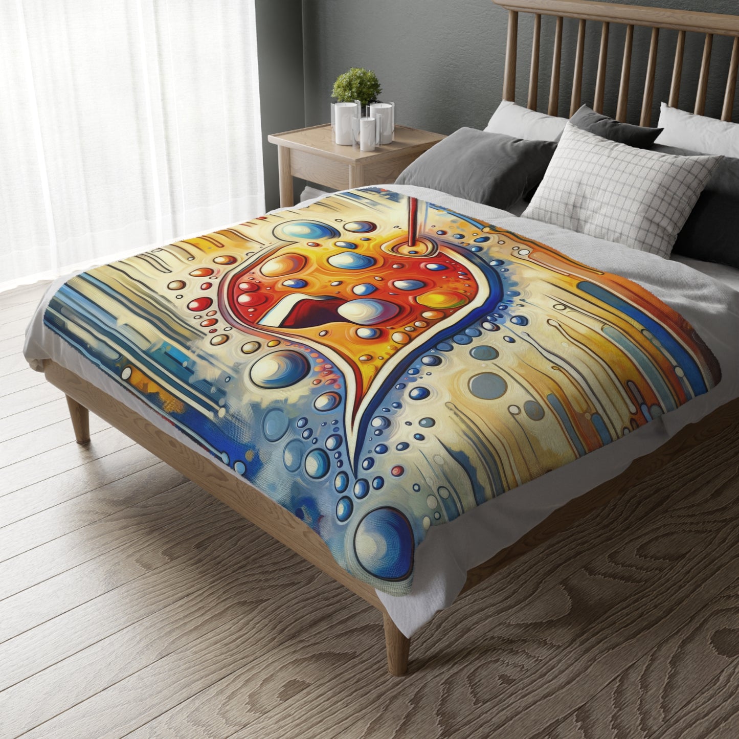 Humorous Dialogue Gateway Velveteen Microfiber Blanket (Two-sided print)