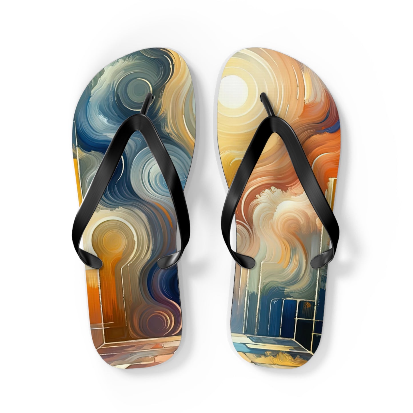 Spiritual Tranquil Sanctuary Flip Flops
