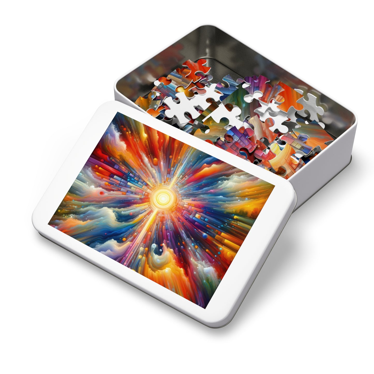 Kaleidoscopic Tachism Breath Jigsaw Puzzle (30, 110, 252, 500,1000-Piece)