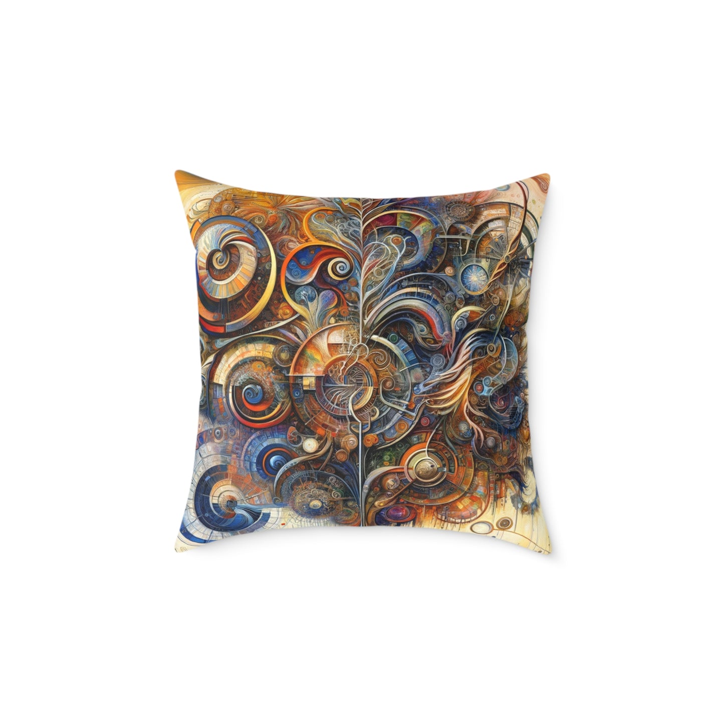 Ethos Web Abstract Spun Polyester Pillow