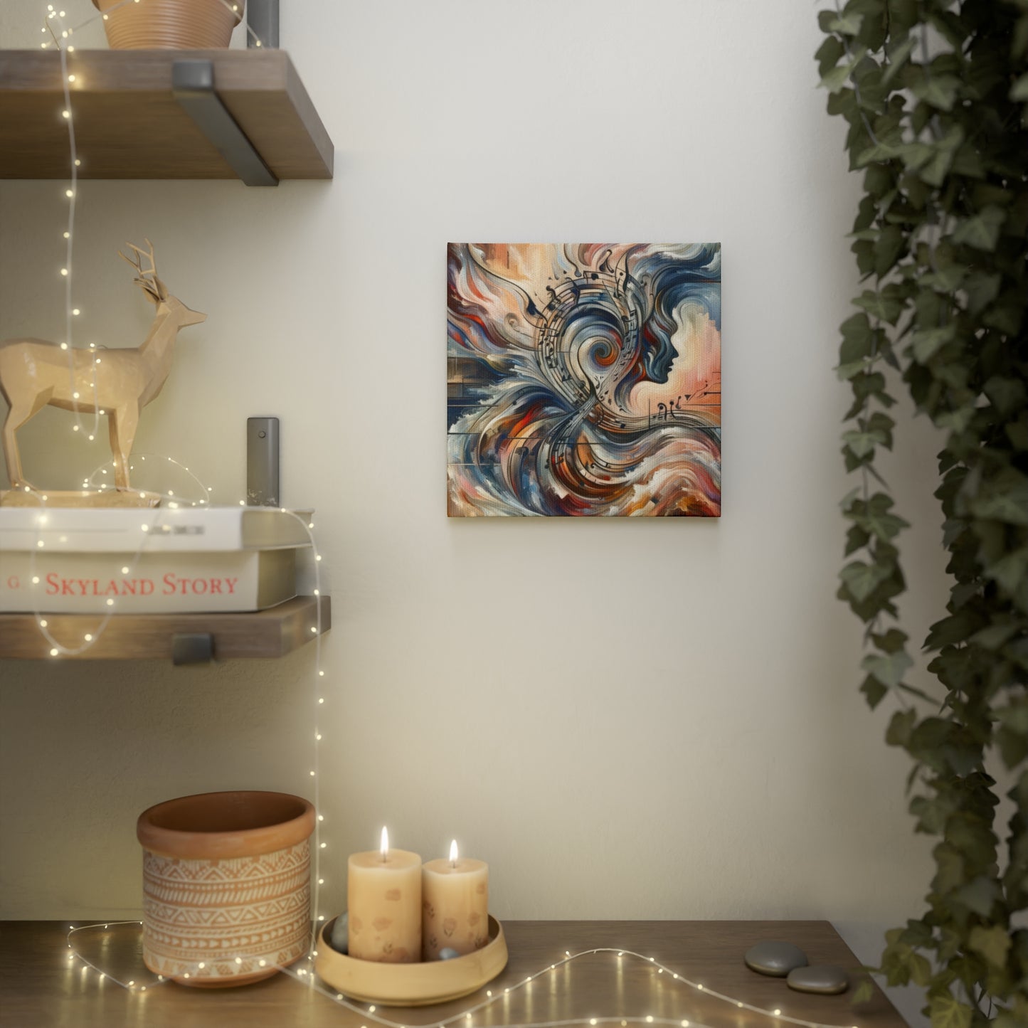 Symphonic Empathic Swirls Canvas Photo Tile