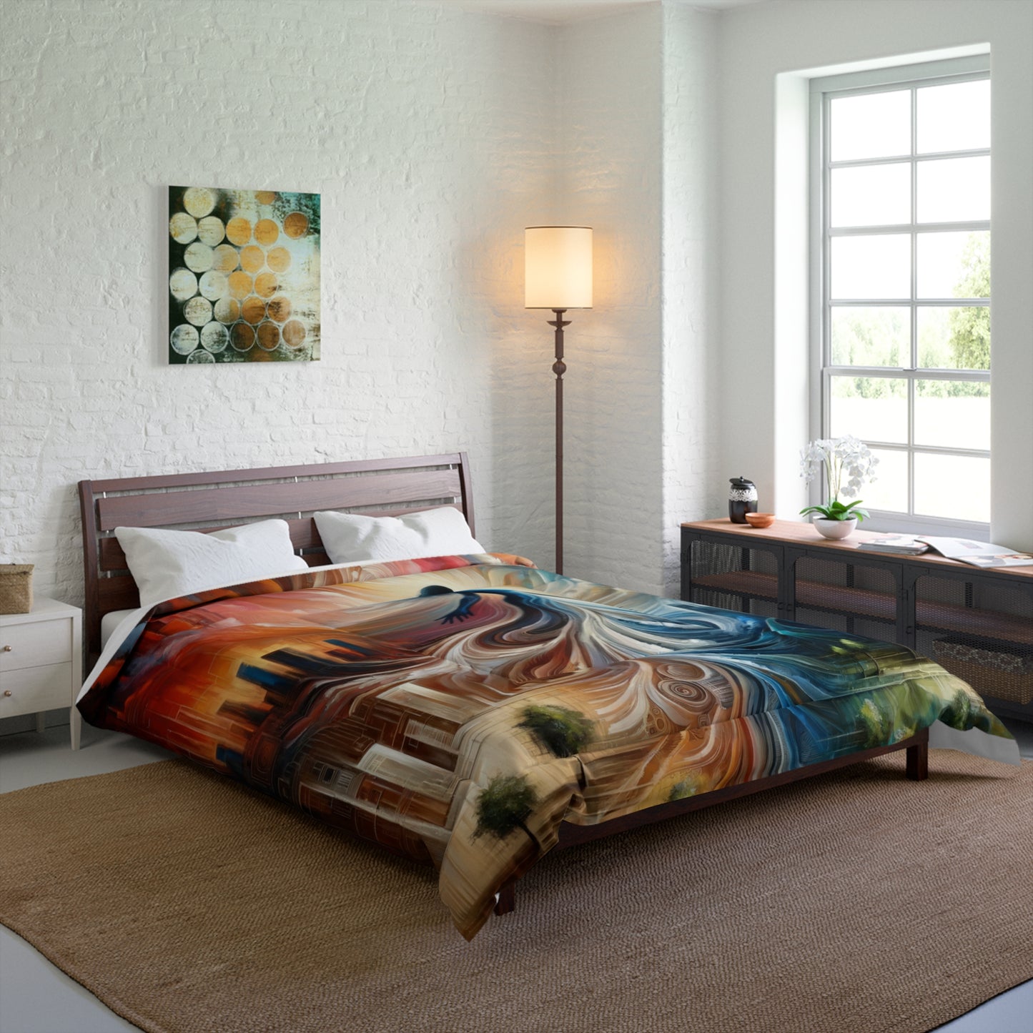 Transformative Tachism Emergence Comforter