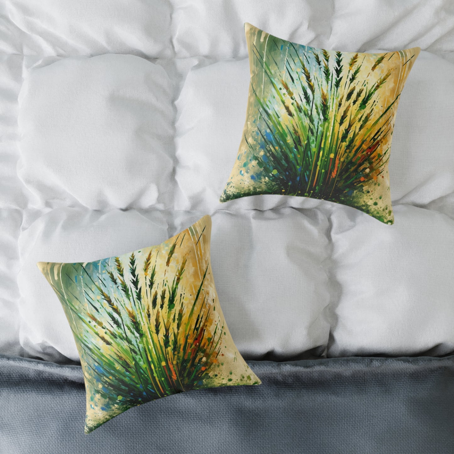 Grass Testament Change Spun Polyester Pillow