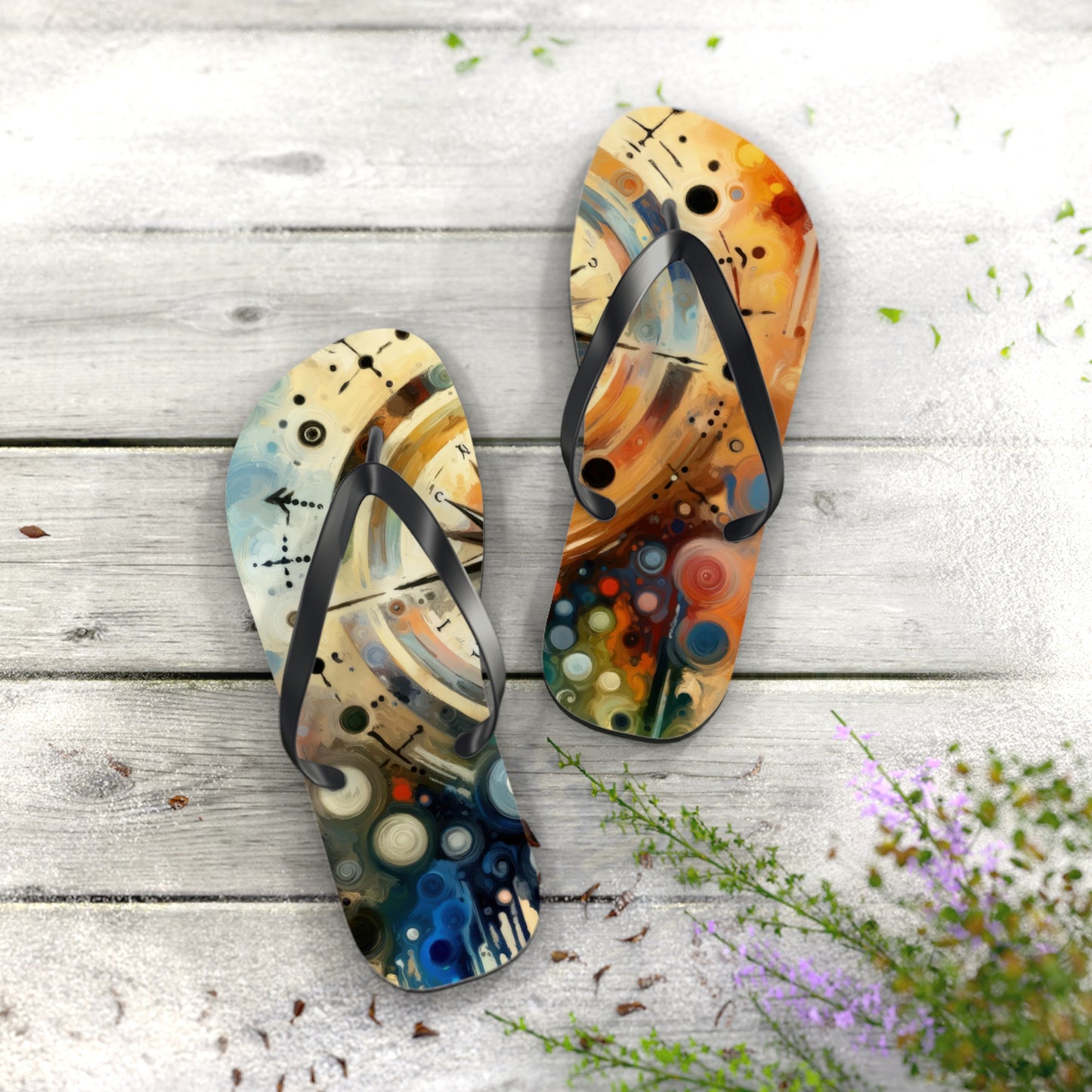 Guidance Abstract Compass Flip Flops