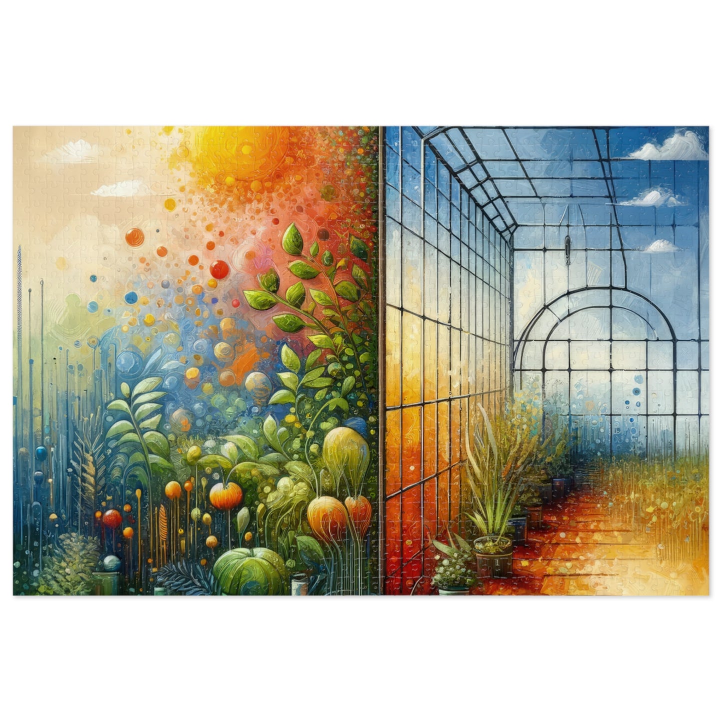 Greenhouse Digital Genesis Jigsaw Puzzle (30, 110, 252, 500,1000-Piece)