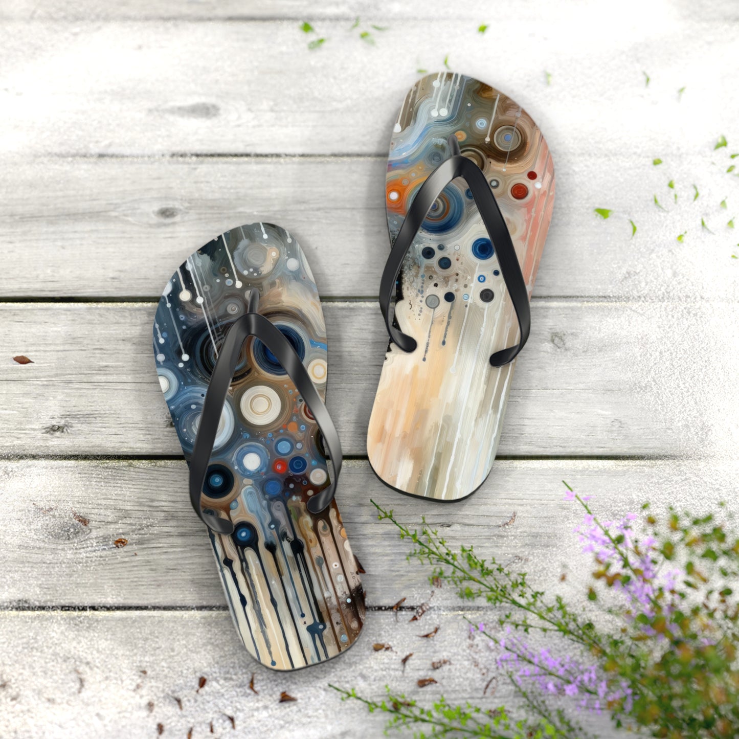 Universal Personal Tachism Flip Flops