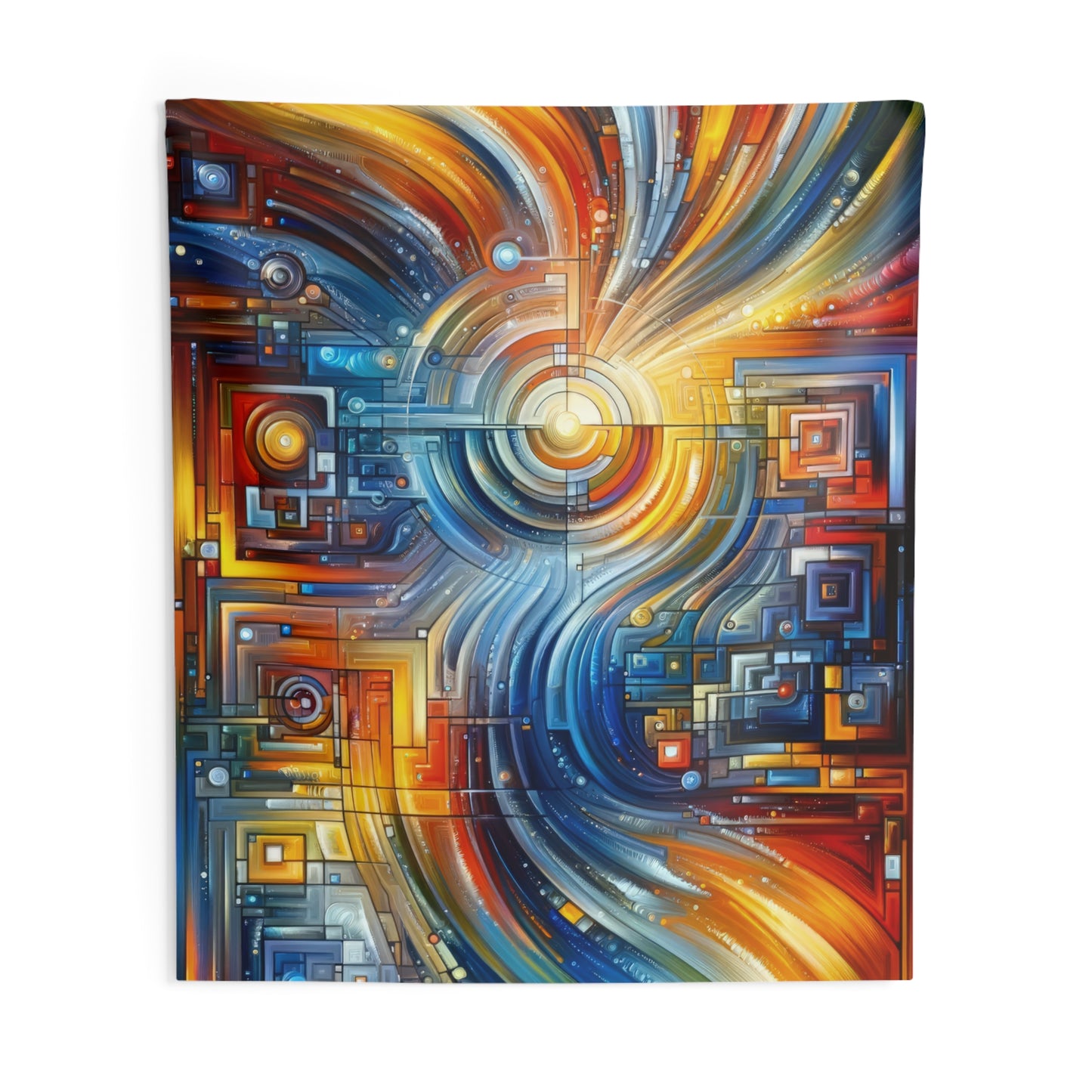 Digital Tachism Connectivity Indoor Wall Tapestries