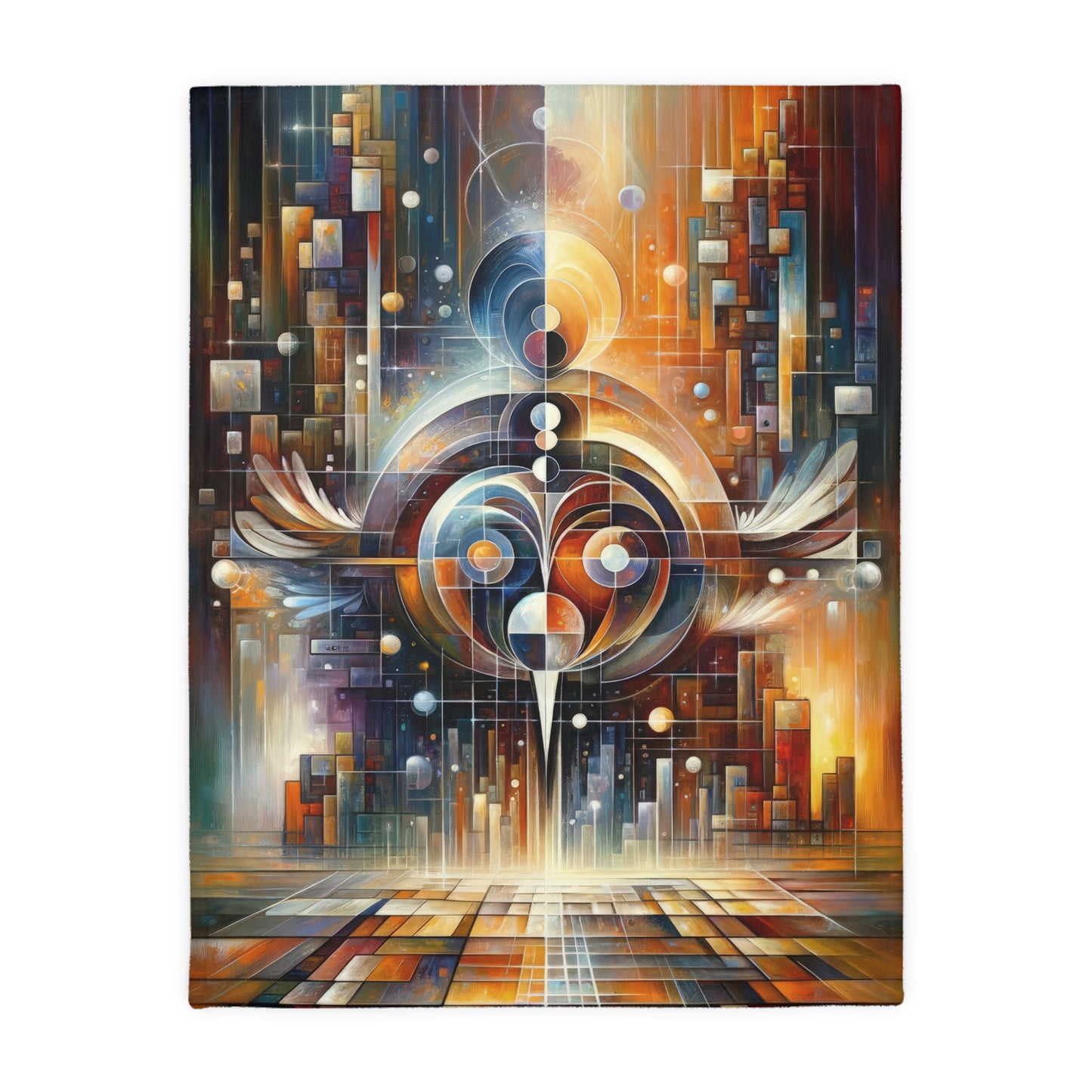 Tech Spirit Balance Velveteen Microfiber Blanket (Two-sided print)
