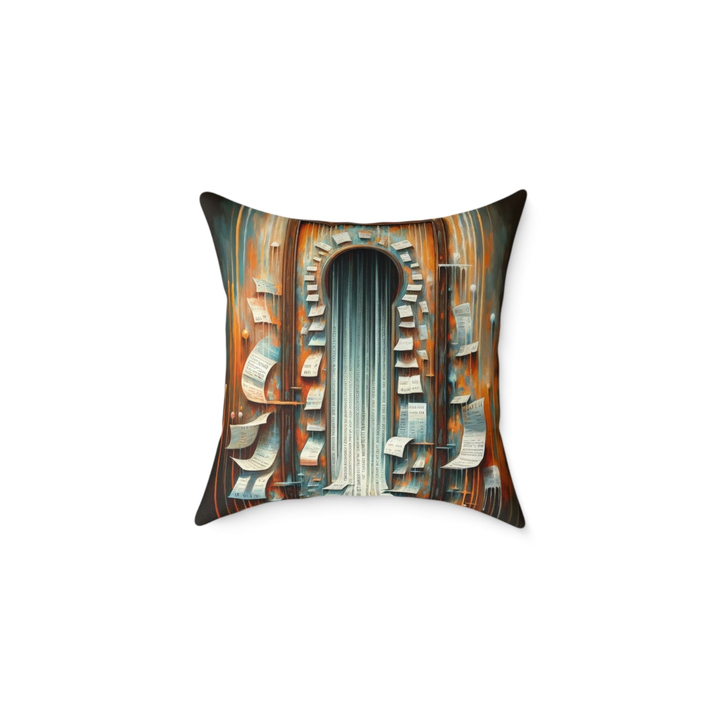Illuminated Truths Mirror Spun Polyester Pillow