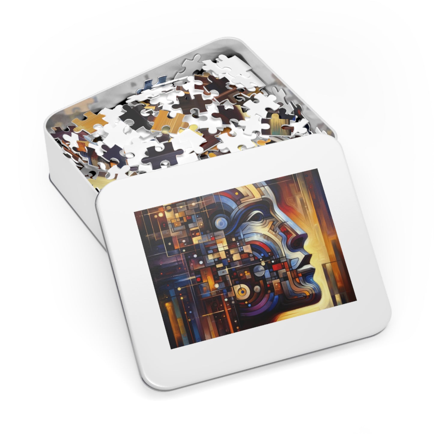 Reflective Tachism Shield Jigsaw Puzzle (30, 110, 252, 500,1000-Piece)