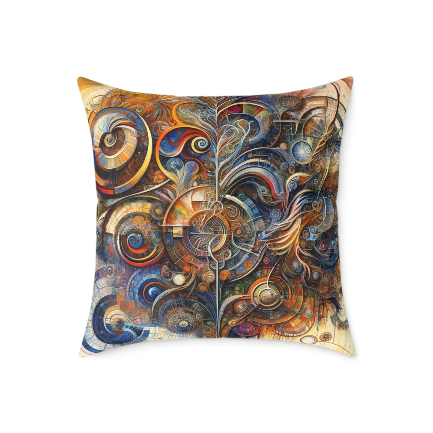 Ethos Web Abstract Spun Polyester Pillow