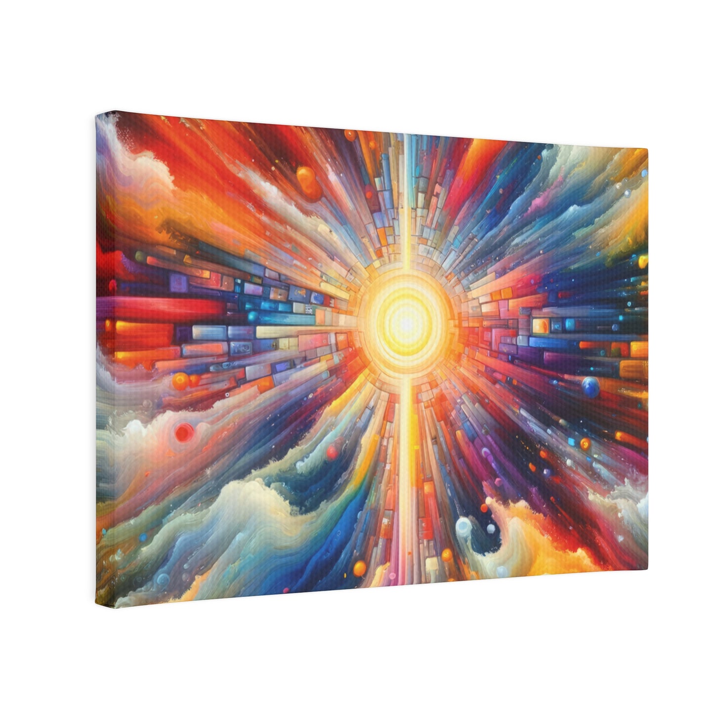 Kaleidoscopic Tachism Breath Canvas Photo Tile