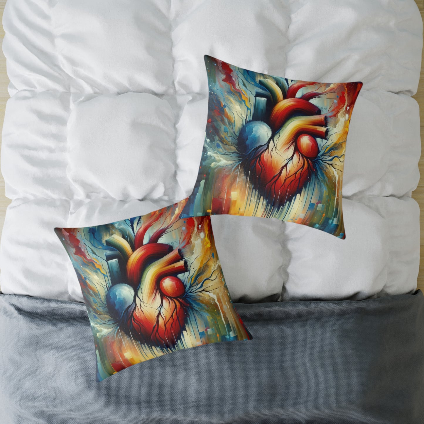 Humanity Heart Unveiled Spun Polyester Pillow