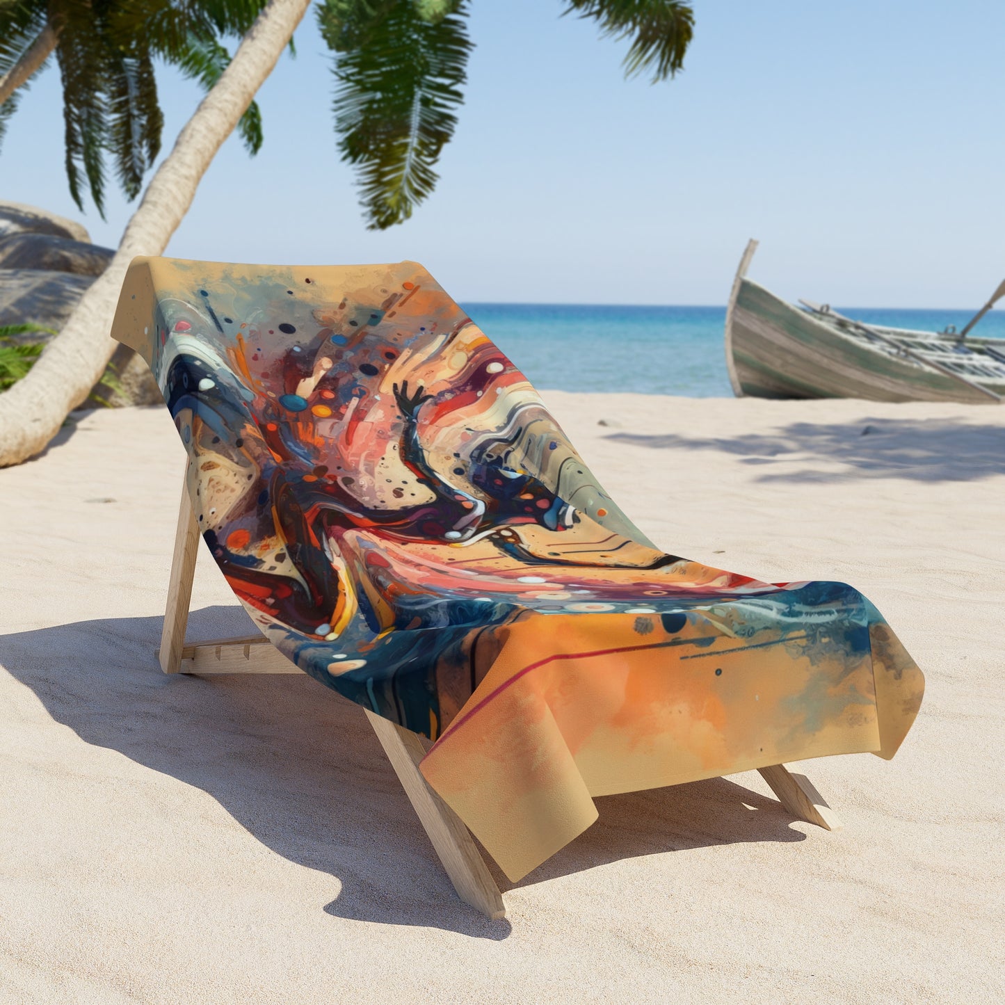 Decision Dance Tachism Beach Towel