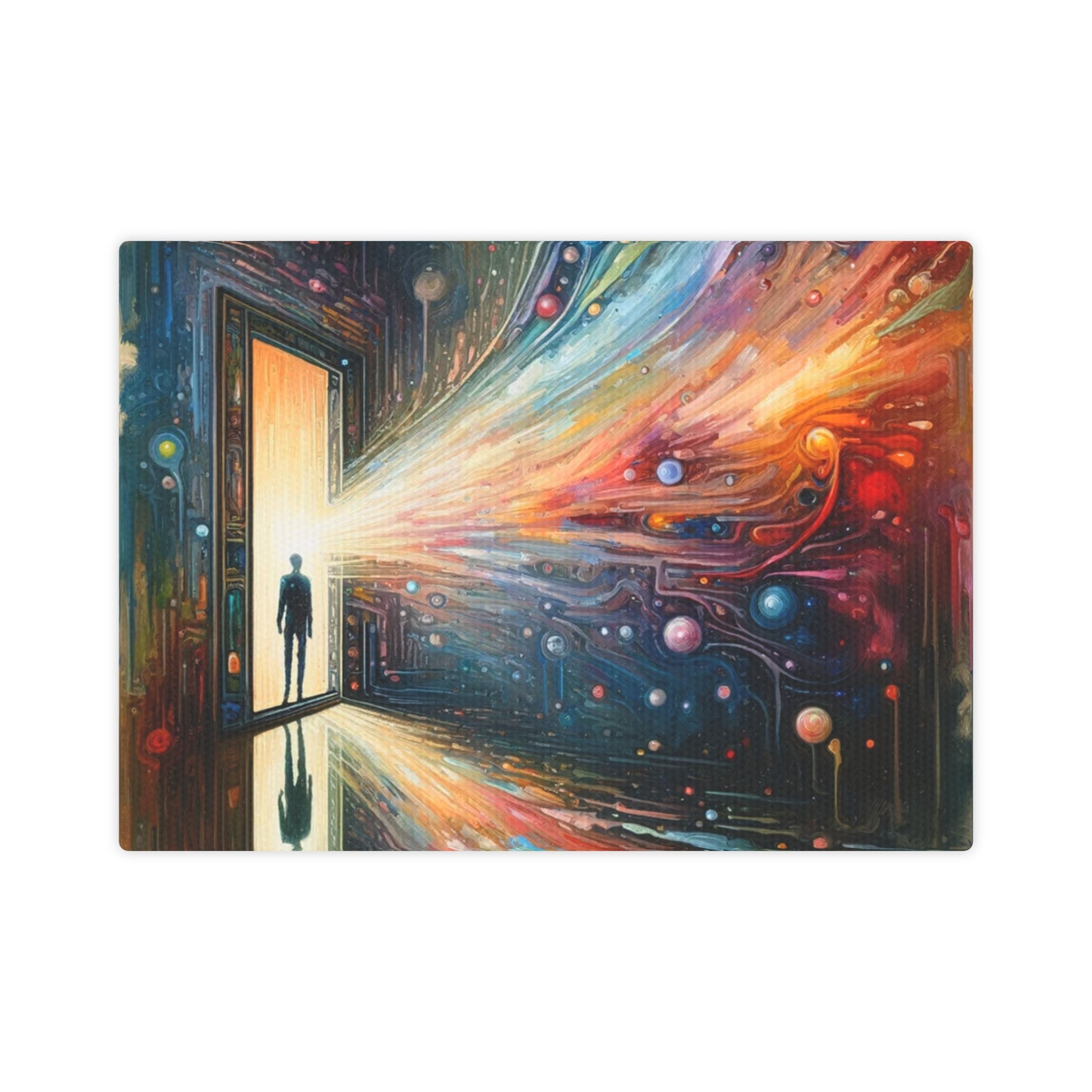 Mirror Wholeness Tachism Canvas Photo Tile