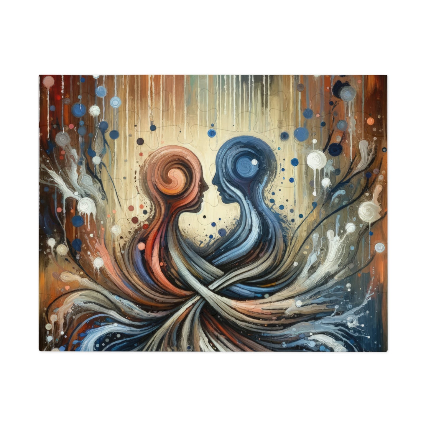 Empathic Connection Tachism Jigsaw Puzzle (30, 110, 252, 500,1000-Piece)