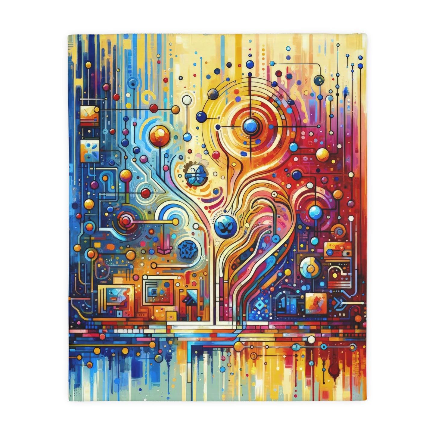 Supportive Divided Empathy Velveteen Microfiber Blanket (Two-sided print)