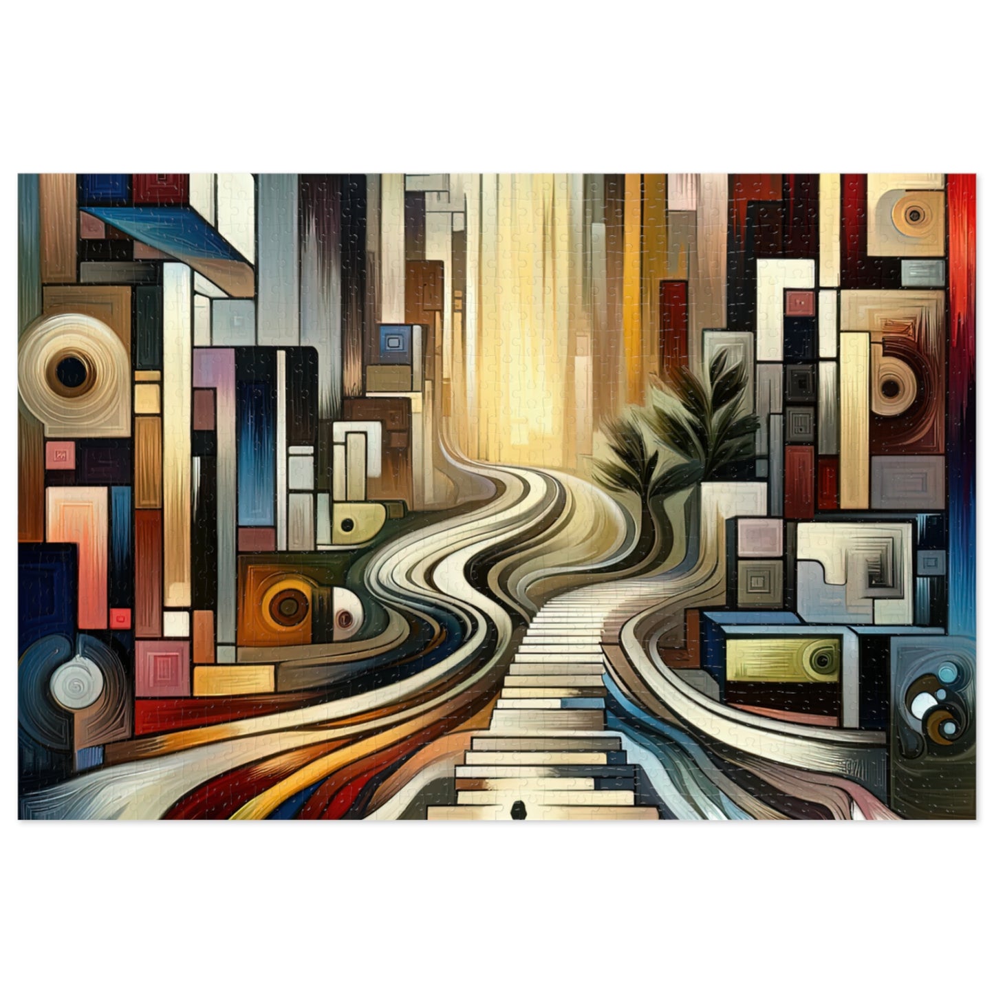 Relatable Journey Abstraction Jigsaw Puzzle (30, 110, 252, 500,1000-Piece)