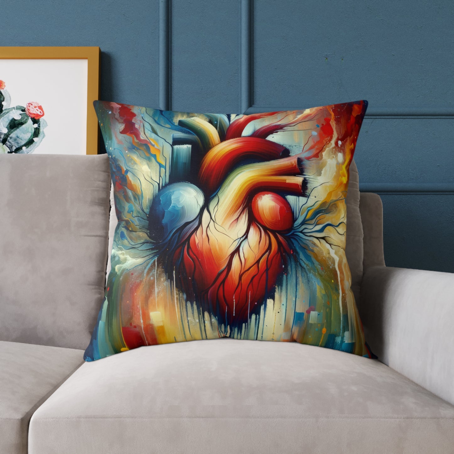 Humanity Heart Unveiled Spun Polyester Pillow