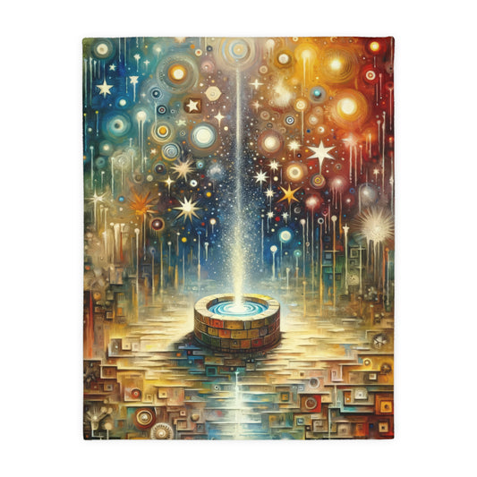 Inspiration Tachism Tribute Velveteen Microfiber Blanket (Two-sided print)