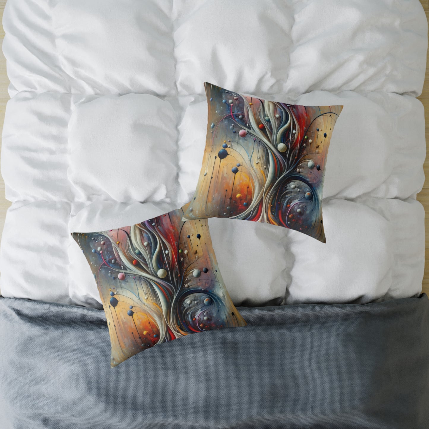 Invisible Threads Influence Spun Polyester Pillow