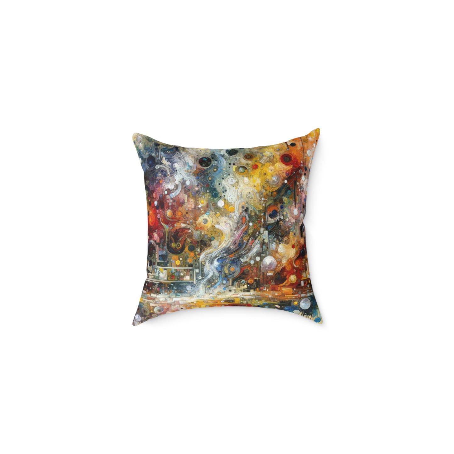 Perception Mosaic Abstract Spun Polyester Pillow