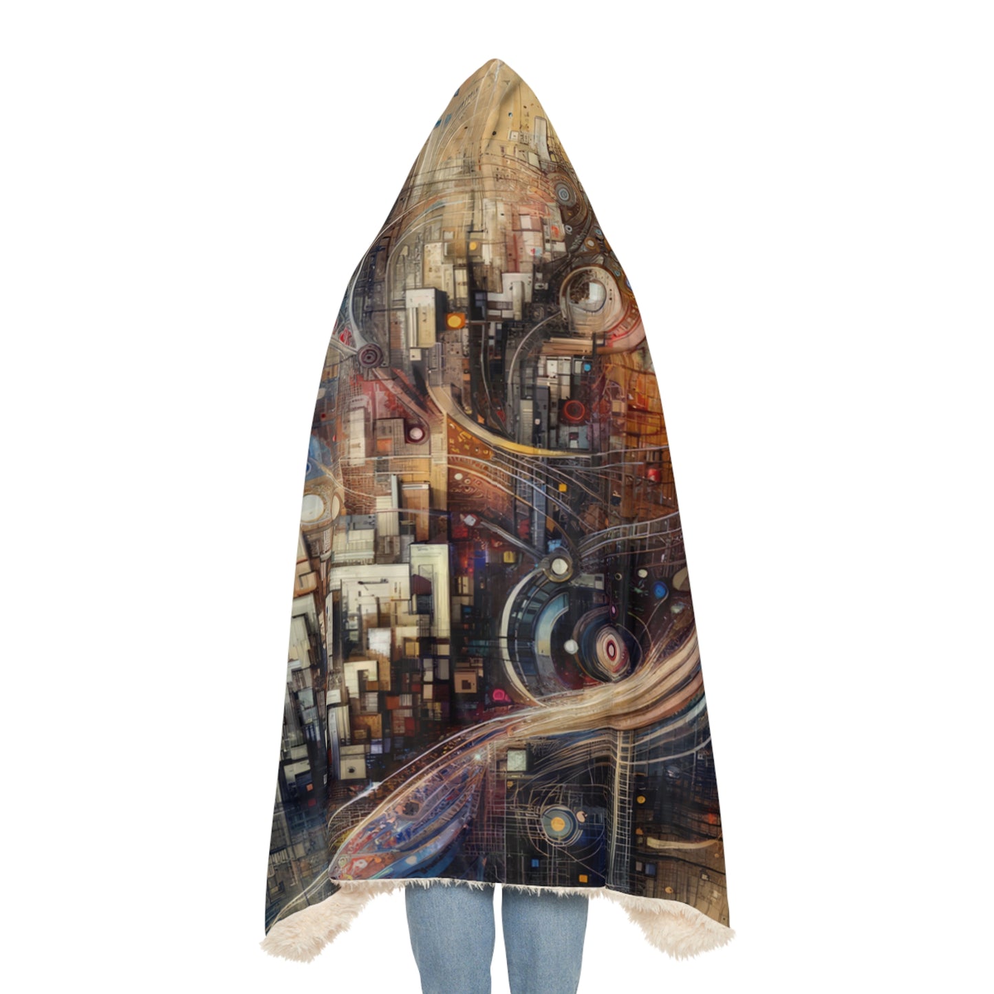 Digital Rhythmic Architecture Snuggle Blanket