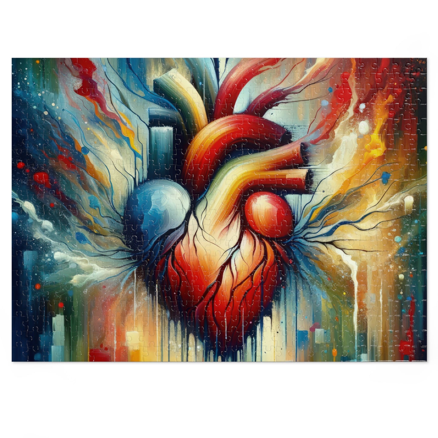 Humanity Heart Unveiled Jigsaw Puzzle (30, 110, 252, 500,1000-Piece)